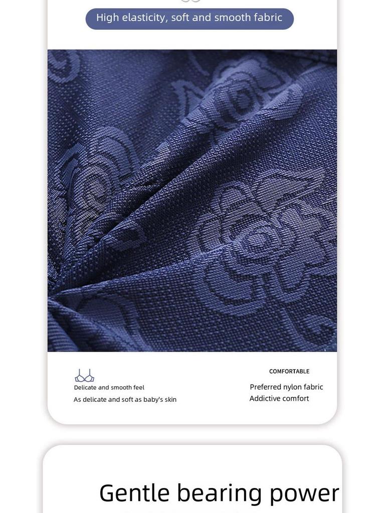 Большой жаккардовый бюстгальтер с тонкой чашкой без косточек, полностью закрывающий бюстгальтер для зрелых женщин