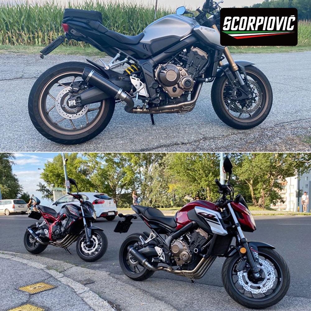 CBR650R Full System Exhaust Kit: Dual Oxygen Sensor, Front & Rear Pipes, Muffler (2014-2025)