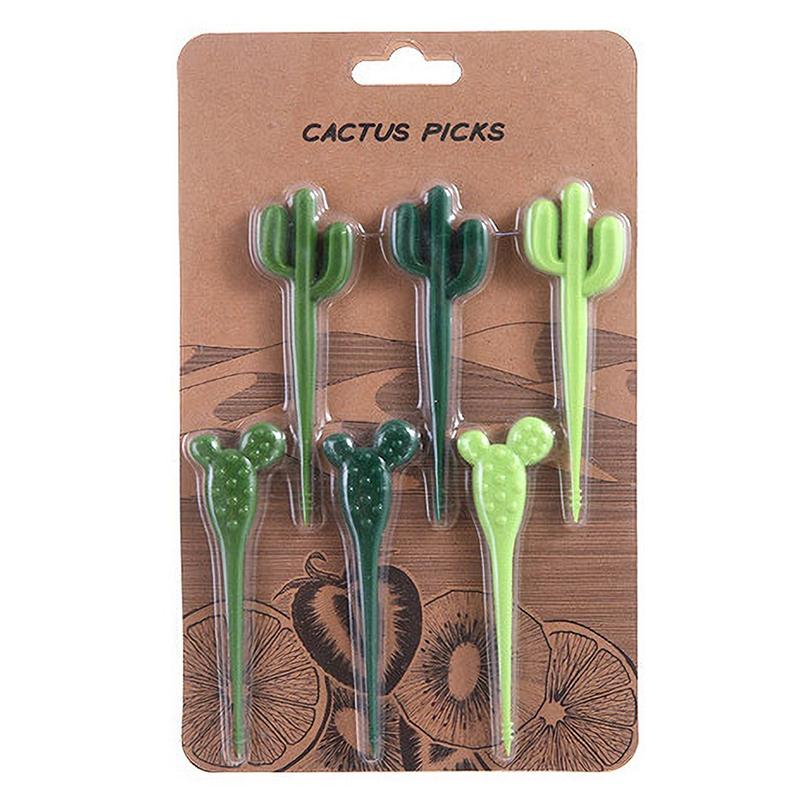 Животные Фрукты Вилка Мини Мультфильм Дети Закуска Торт Десерт Еда Фрукты Зубочистка