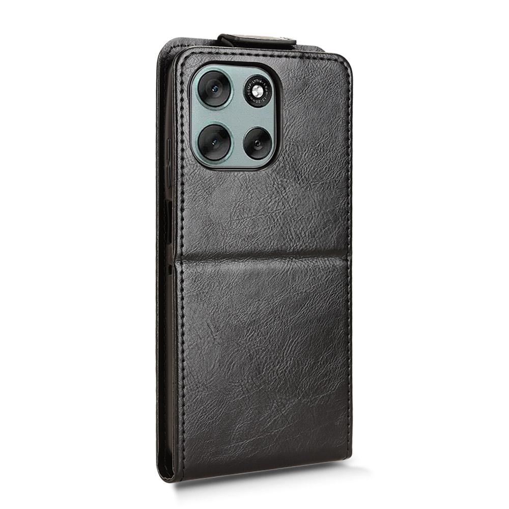 For Motorola Moto G56 5G Stand Case Magnetic Clasp Vertical Flip Leather Phone Cover with Card Holder