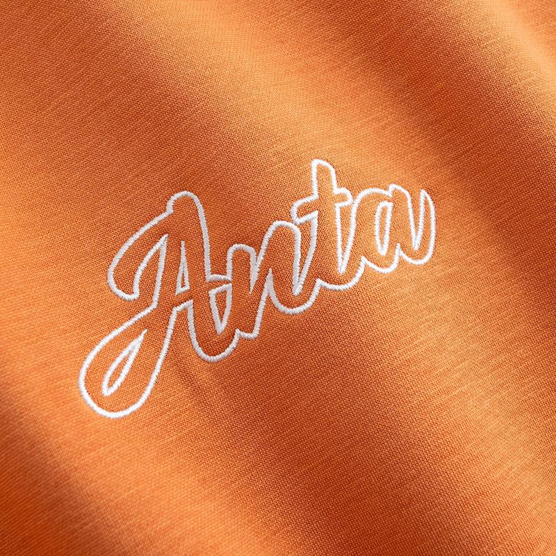 Anta Худи с вышитым логотипом Теплый оранжевый Унисекс 972618705N-6