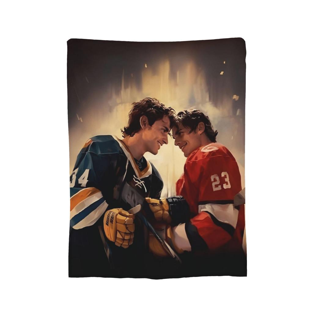 Heated Rivalry Ilya And Shane Blankets Velvet Printed Portable Soft Throw Blankets for Sofa Car Bedspreads