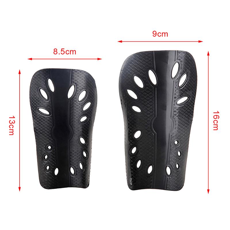 1 Pair Breathable Football Shin Pads Plastic Soccer Guards Leg Protector for Kids & Adults Protective Gear