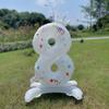 1PC 32 Inch White Number Stand 0-9 Shape Balloons Aluminum Film Birthday Party Decor Kid Toy Anniversary Balloons