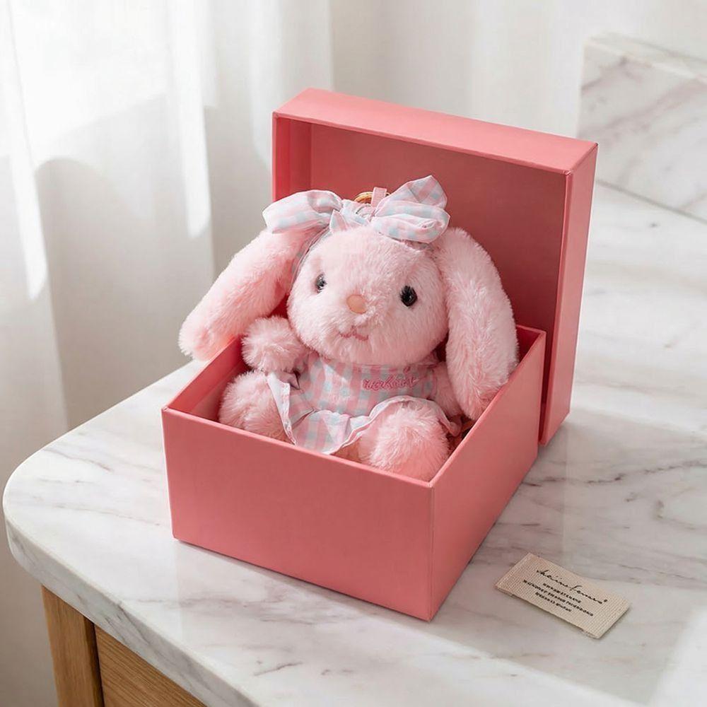 Bow Easter Stuffed Bunny Keychain Creative Rabbit Pendant Bag Charm Plush Toy Key Ring Companion