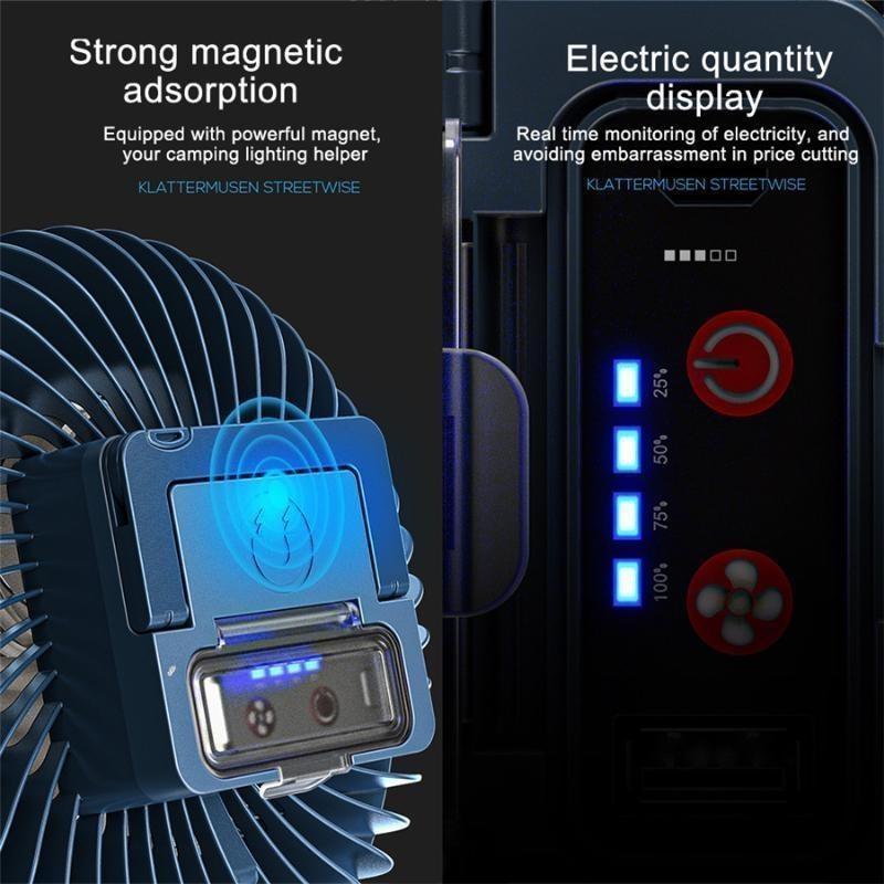1 шт. уличный вентилятор, светильник для кемпинга, зарядка через USB, аварийное освещение, светильник для палатки, мощность, мини-вентиляторы