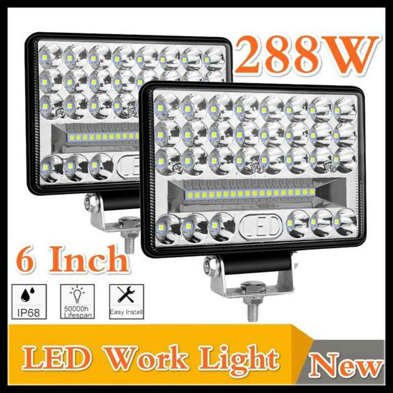 Мини прожектор 6-дюймов 288W для установки на авто мото водную технику