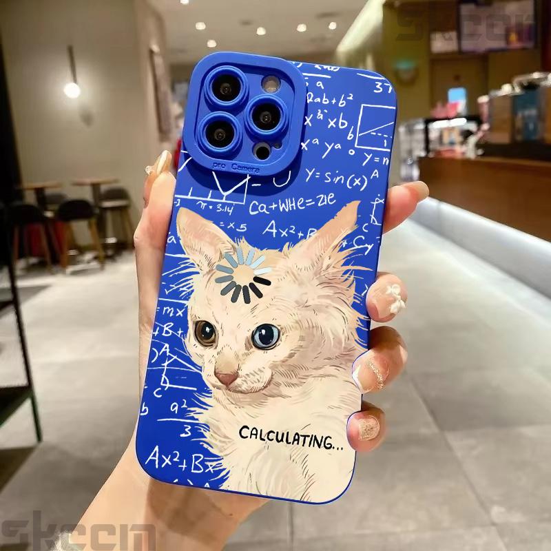 Арт Формула Чехол для телефона с рисунком кота для Samsung Galaxy S26 S25 S24 S23 S22 S21 S20 Ultra Plus A15 A35 A54 A55 Ударопрочный чехол