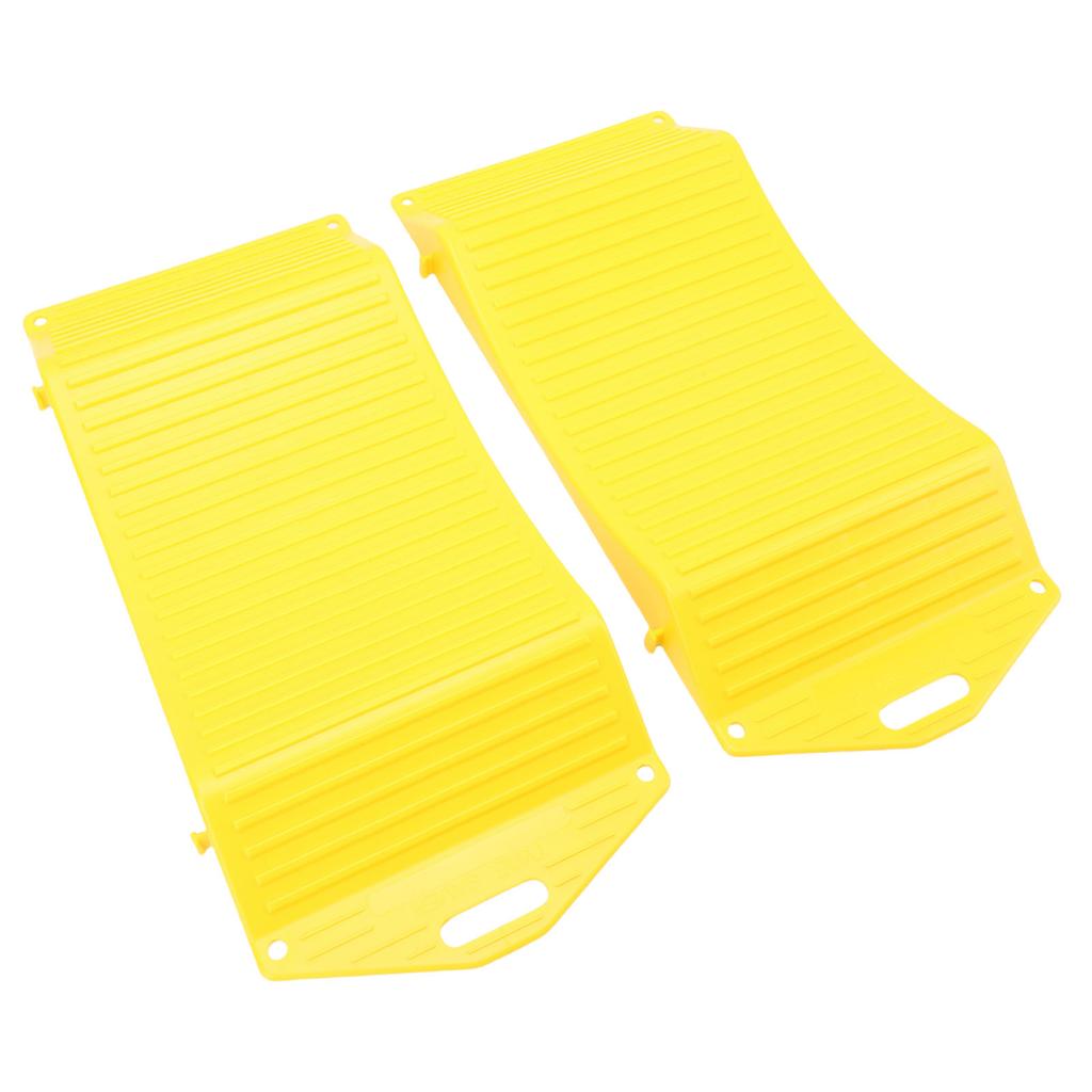 1 Pair Wheel Tire Saver Ramps Anti Slip Pad All Season Durability HDPE for Sports Cars SUVs Campers Trailers Trucks RVs