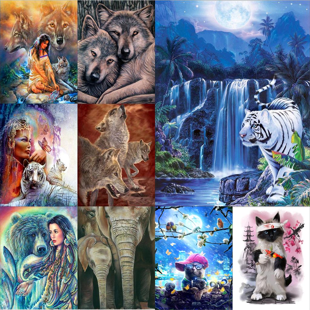 5D алмазная живопись Diy животных серии полный алмаз ручной работы алмазная вышивка мозаичный узор украшение для дома, гостиной, подарок