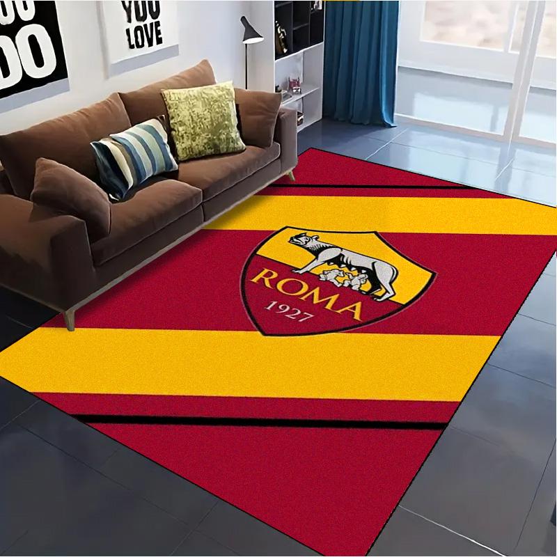 AS Roma Logo Carpet Rug for Living Room Bedroom Home Sofa Decoration,Kids play Non-slip Floor Mat