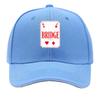 Playing Bridge Card Game Typography Hip Hop hat Fashion Outdoor Sports Sandwich Baseball Cap