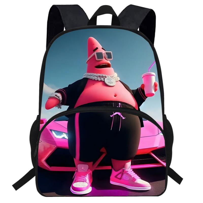 Kids SpongeBob SquarePants Backpack School Lightweight Ergonomic Cartoon Shoulder Bag Elementary Students