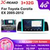 Для Toyota Corolla E130 E120 2000-2006 Android 13 Автомобильный Радио Мультимедийный Плеер Навигация GPS Carplay 2din Стерео DVD