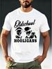 Мужская винтажная футболка Oldschool HOOLIGANS - Ретро 80-х/90-х с принтом персонажа-хулигана