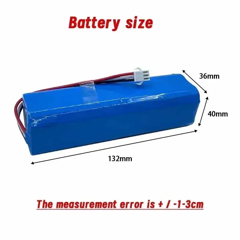 2025 100% оригинал Для Xiaomi 14.4V литиевая батарея 2P4S батарея 5200mAh 6500mAh 12800mAh Viomi S9 Lydsto R1 Roadmi Eve Plus