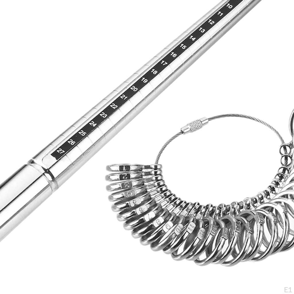 Кольцо оправки калибровочный инструмент измерение простота в использовании алюминиевый сплав прочные ювелирные изделия