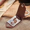 Photo Frame Key Chains PU Leather Car Key Ring Couples Friends Gifts Photo Keyring  Men