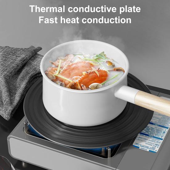 Тепловой диффузор для газовой плиты, алюминиевая термопластина 9/11 дюйма с ручкой, предотвращающей ожоги, поддон для быстрой разморозки, плита для медленного кипячения, кухонная утварь для быстрого размораживания