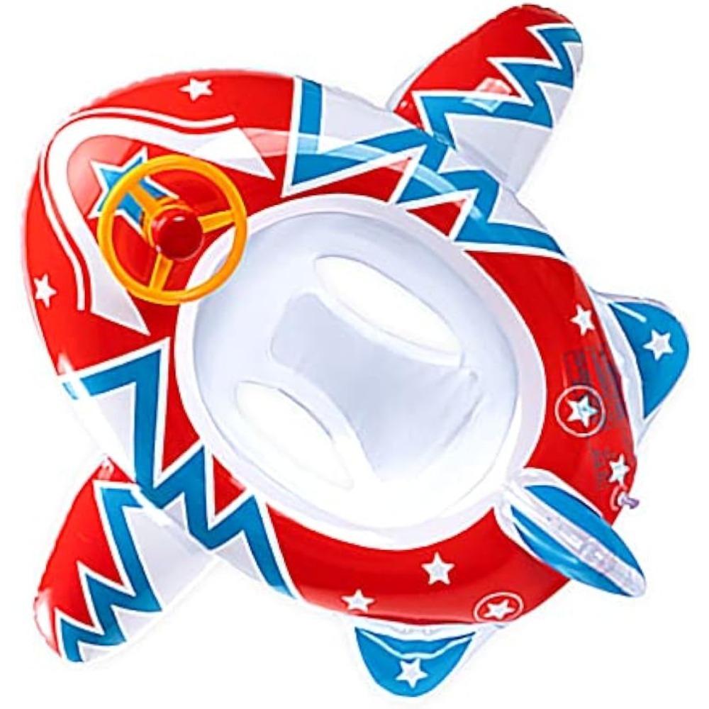 Baby Car Swimming Ring, Swimming Seat, Baby Swimming Aid with Steering Wheel Handle, Swimming Hoops, Baby Swimming Trainer, Boat From 1-5 Years Old
