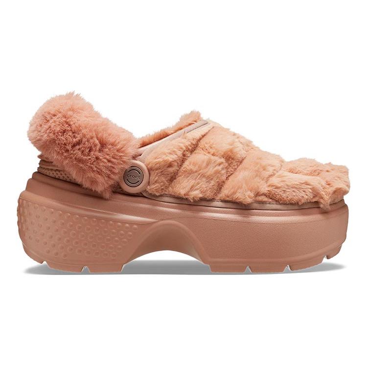 Crocs Женские клоги Stomp с стеганым верхом 'Оранжевый' 208938-2CC