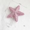 Gradient Pink Glitter Acrylic Christmas Hanging Ornament Assorted Festive Styles Xmas Tree Pendant for Holiday Home Decoration