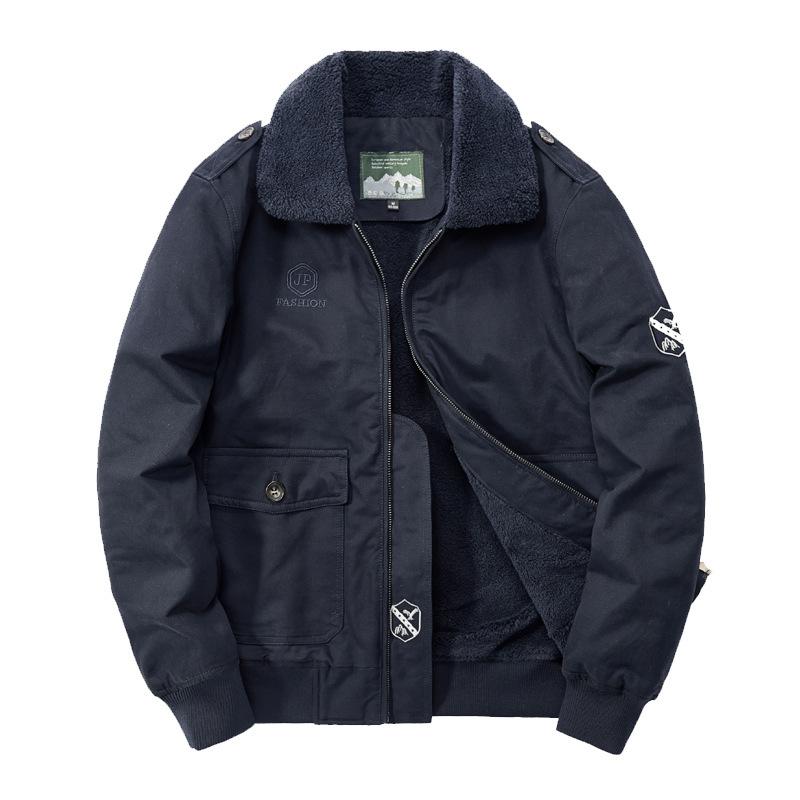 Новая мужская куртка с начесом на весну и осень-зиму, флисовая толстая куртка с начесом, повседневная универсальная красивая куртка, куртка с начесом