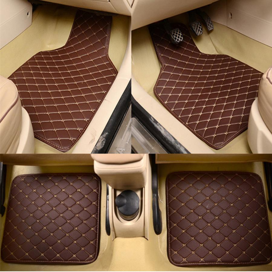 Sinjayer Universal Fit 4PCS XPE Leather Car Floor Mat For Renault Kadjar Latitude Fluence Scenic Talisman Captur