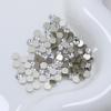 Супер Блестящие Белые Круглые Стразы Плоской Формы K9 3D Многогранные Ювелирные Аксессуары