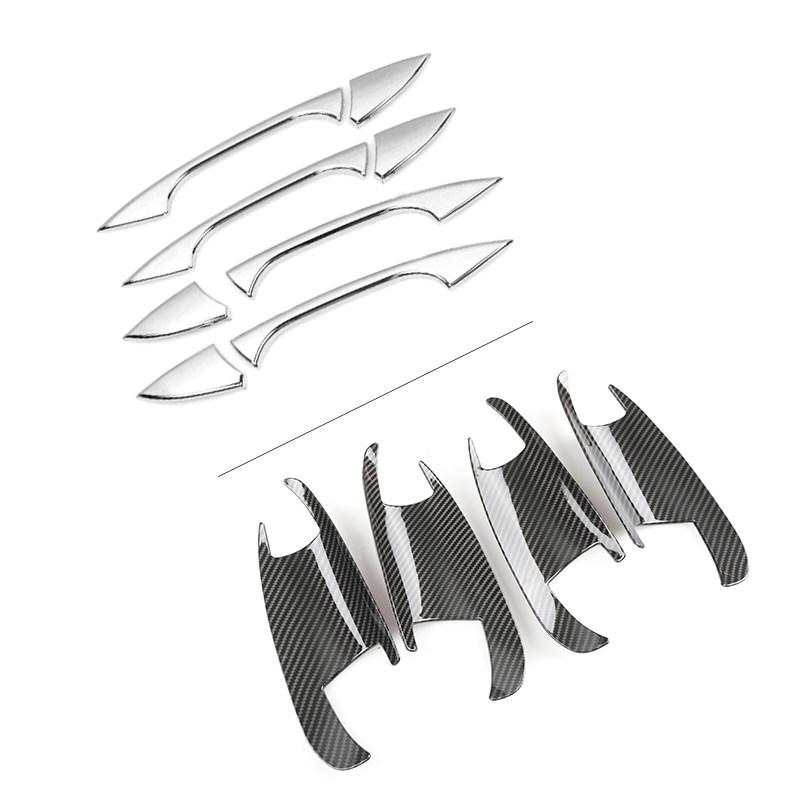 Карбоновая текстура, внешняя дверная ручка автомобиля/накладка на чашу для Mercedes Benz CE GLK ML CLA Class W166 W117 X204 W204 W212