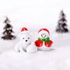 Кукольный домик Сказочный сад Миниатюрный снеговик Рождественский декор Микроландшафт Фигурки Санта-Клауса