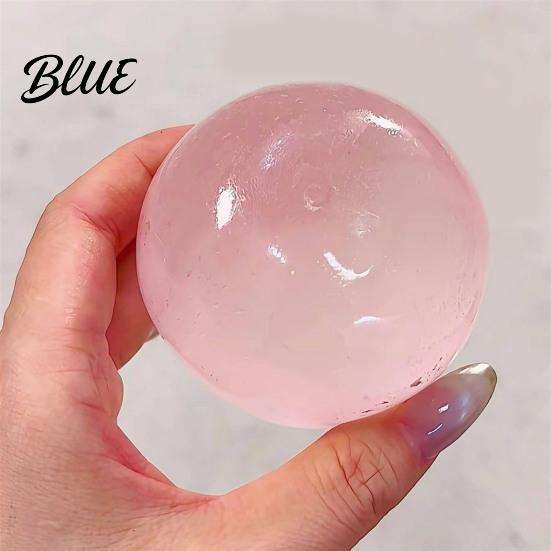 Tension Relief Toy 1/3/4Pcs Coconut Oil Stress Ball Slow Rising Clear Soft Rebound Fidget Squeeze Non-Sticky Improving Focus Relaxation Stretchy