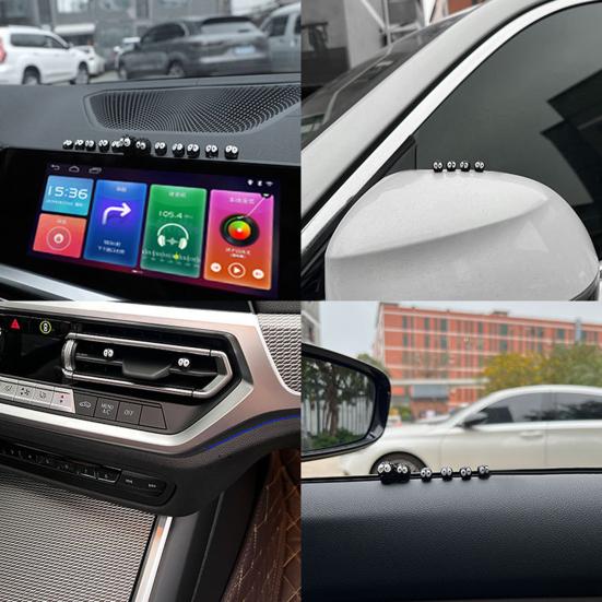 Забавное украшение для приборной панели, аксессуары для зеркала заднего вида, мультяшная форма, мини-размер, милый автомобильный орнамент, декор интерьера