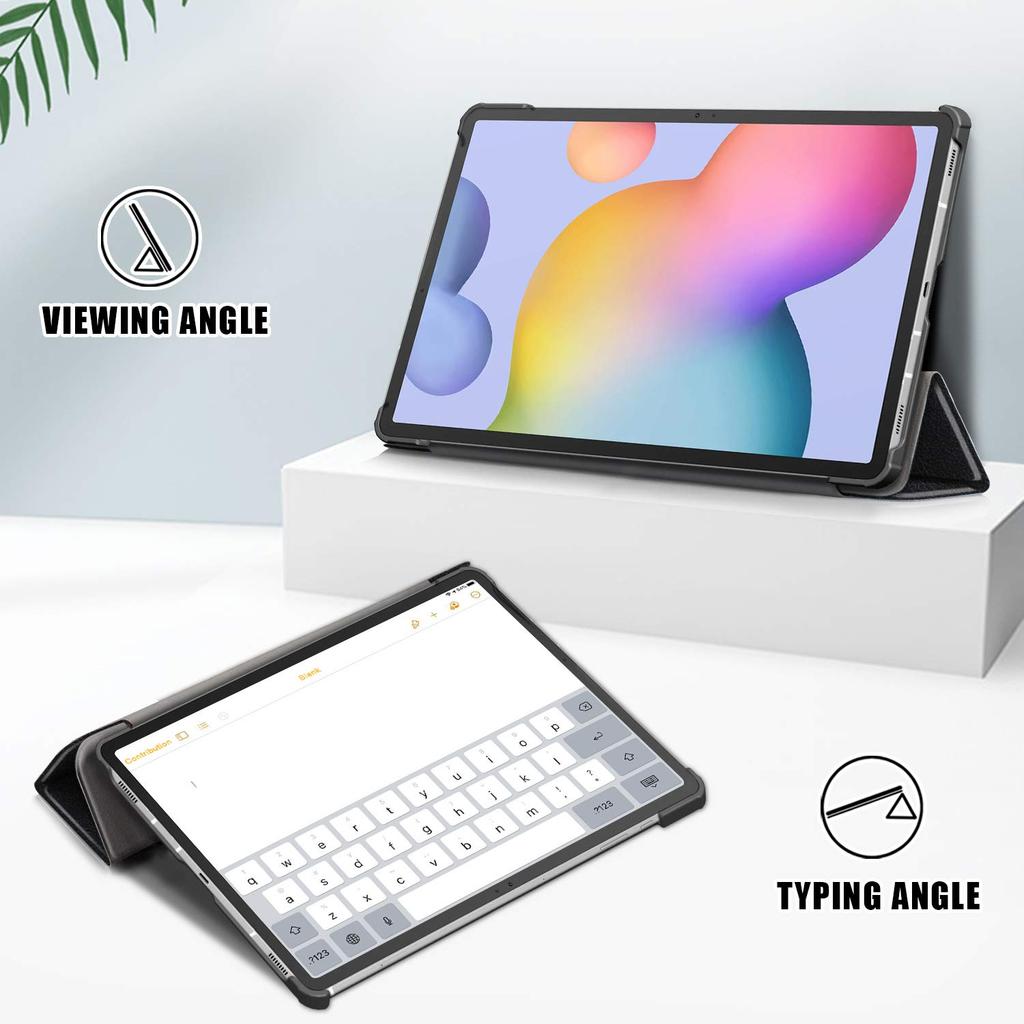 Чехол для Galaxy Tab S8 Plus 2022/S7 FE 2021/S7 Plus 2020 12,4 дюйма, тонкий Folio с подставкой, защитный чехол для планшета, многоугольный просмотр