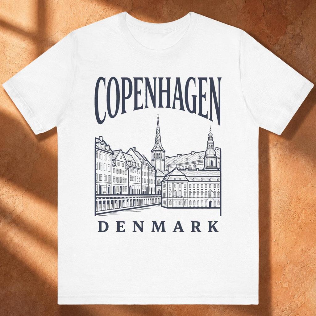 Copenhagen Denmark T-Shirt Unisex - Travel Souvenir Shirt Gift For Women & Men