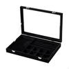 Jewelry Box Display Storage Case Organizer Made of PU And Velvet with