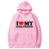 Я люблю своего парня, девушку, принтованную женскую толстовку с капюшоном, модную спортивную рубашку Harajuku, повседневный топ, спортивный флисовый свитшот для бега