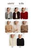 Women's Slimming Cable Knit Cashmere Cardigan - Long Sleeve, Warm, Round Neck, Single-Breasted