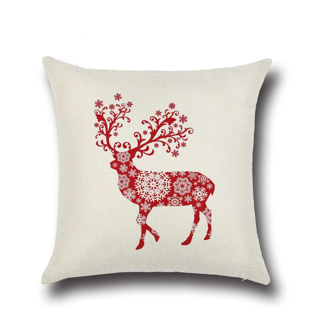 Christmas Elk Colorful Pillow Creative Home Christmas Gifts