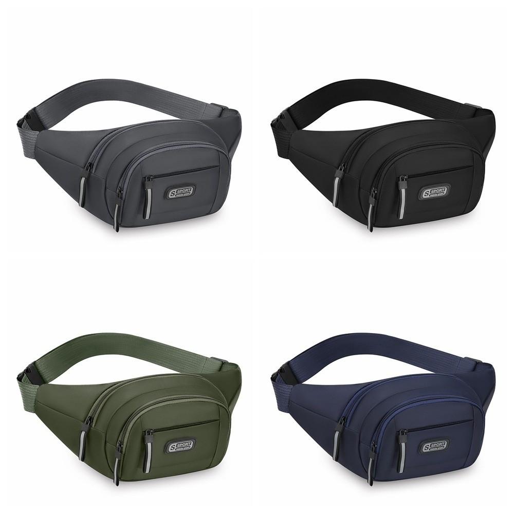 Large Capacity Mobile Waist Bag Wear-resistant Sports Walking Bag Fashion Men Chest Bag Riding