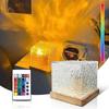 Ночной светильник Aurora Lamp Настольный светильник с дистанционным управлением Цветной динамический вращающийся светильник с эффектом водной волны Светильник с эффектом водной поверхности Морской свет Стильный Инструкции включены [С
