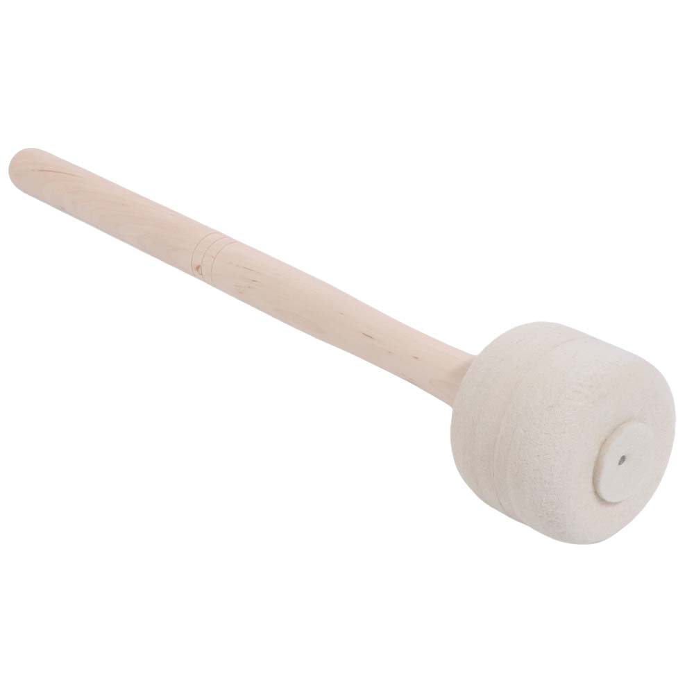 1pc Band Performances Drum Sticks Wool Felt Head Wooden Drum Hammer Musical Instrument