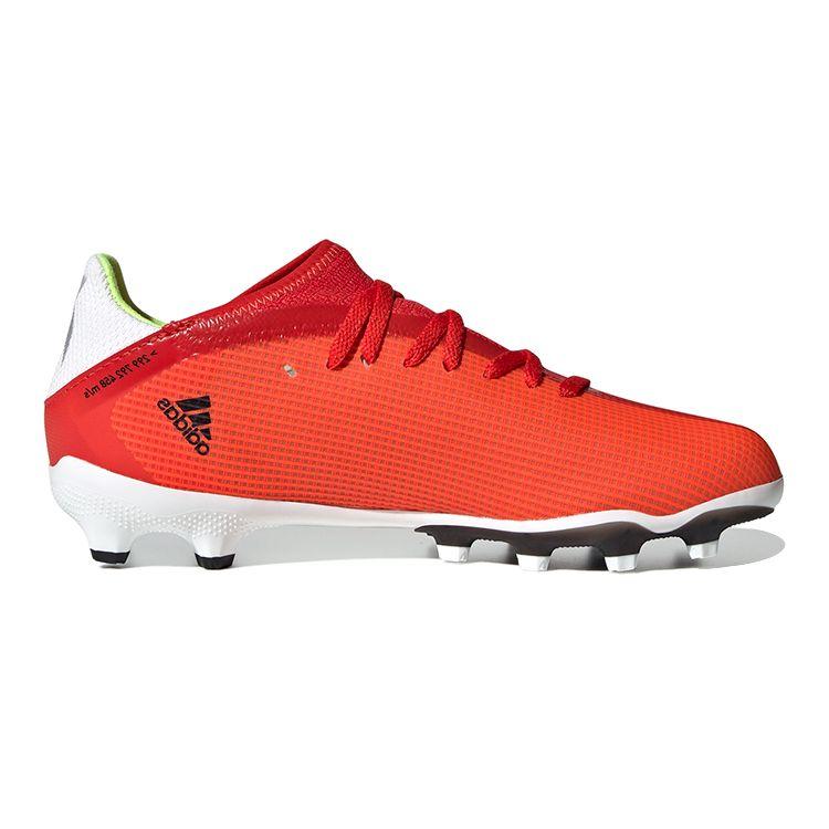 adidas MG Кроссовки с круглым носком на шнуровке, прочные низкие футбольные бутсы, детские футбольные бутсы, красные FY3261