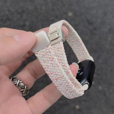Для Xiaomi Mi Band 10 ремешок Аксессуары дышащий нейлон Магнитный плетеный Браслет ремень pulseira correas для Xiaomi Mi band 9 8