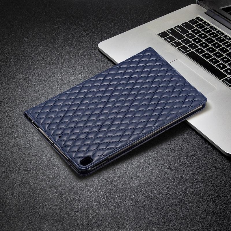Роскошный чехол-кошелек с тиснением в виде ромбов для iPad 10,2, iPad 10,5, iPad 5, 6, 7, 8, 9, iPad Pro 11, iPad mini 1, 2, 3, 4, 5, 6, с подставкой, откидная крышка из искусственной кожи