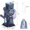 Rotary Cheese Grater Cheese Shredder, Cheese Grater Handheld with Strong Suction Base,Kitchen Vegetable Slicer 3 Replaceable Stainless Drum Blades