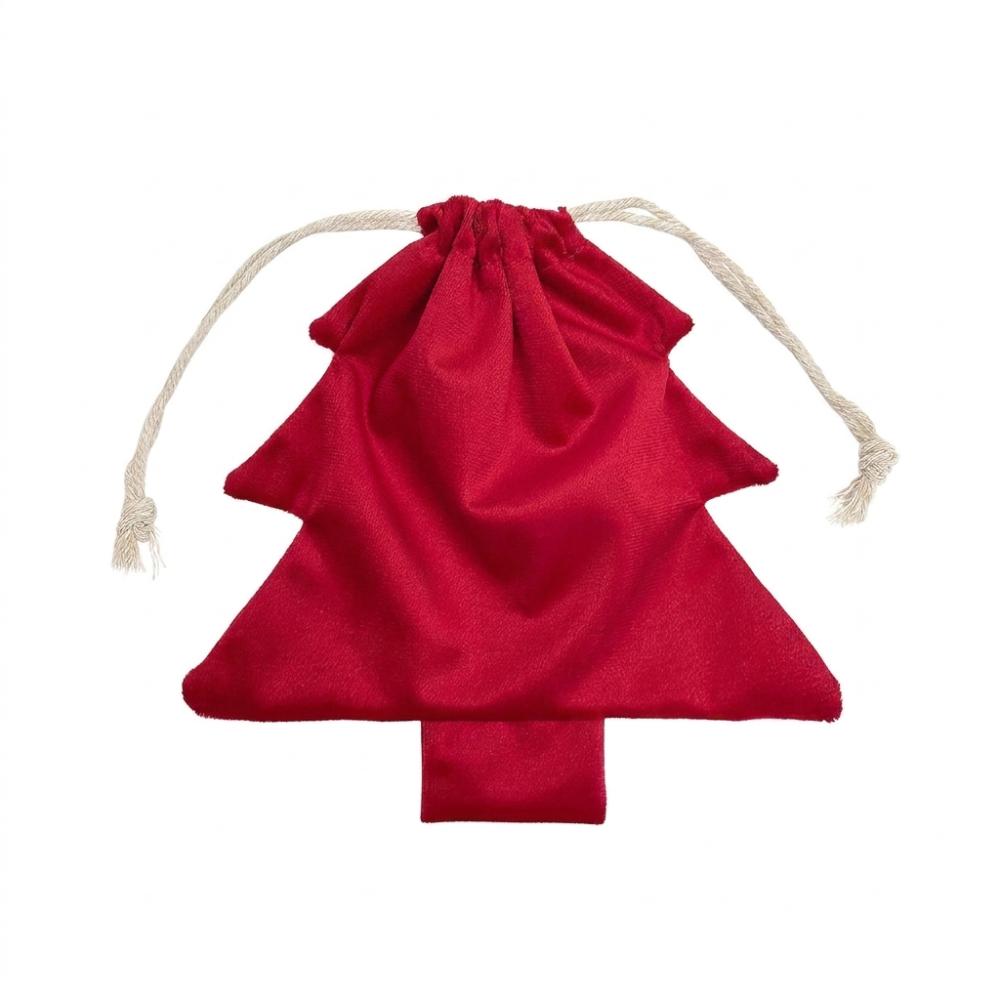 Tree Shaped Christmas Tree Gift Bags Velvet Christmas Candy Treat Bag Party Favors