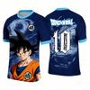 2026 Летняя Ретро Футболка Dragon Ball для Фитнеса Мужская Оверсайз 3D Печать Короткий Рукав Семейная Унисекс Детская Спортивная Футболка
