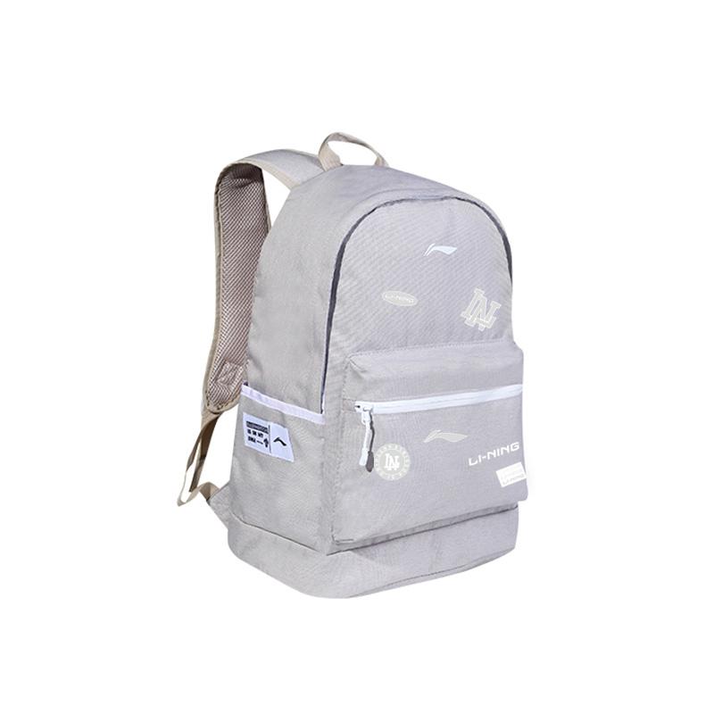 New LiNing Polyester Backpack Unisex Gray ABSQ564-29