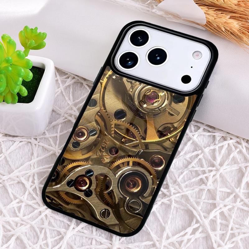 Стимпанк шестерня Механический противоударный чехол для телефона для iPhone 17 Air 16e 15 11 12 14 13 Pro Max Чехол Coque